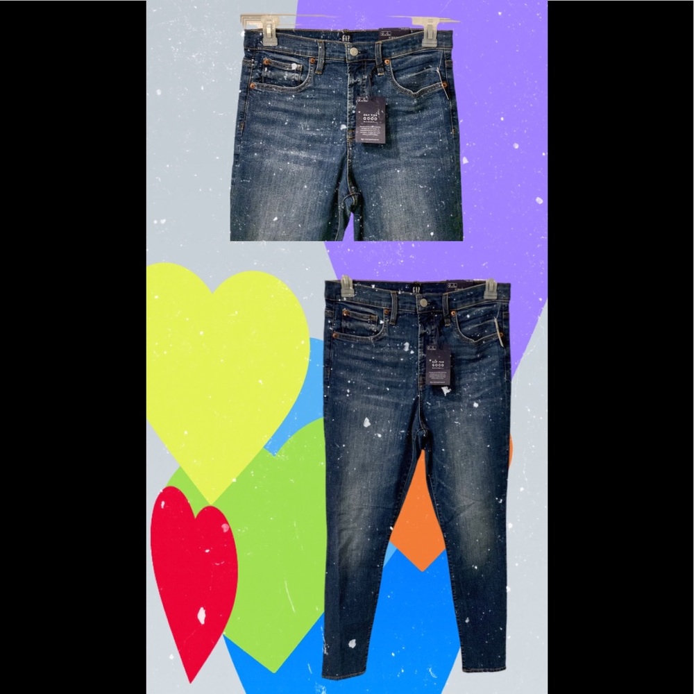 NWT Gap High Rise True Skinny Stretch Indigo Jeans
